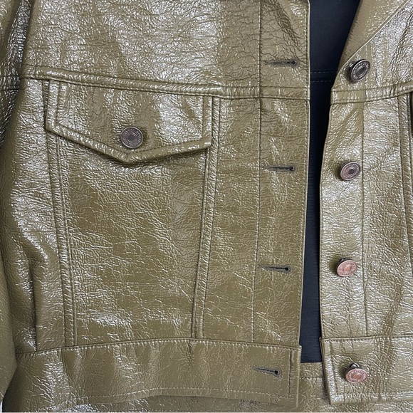 Stylenanda Vinyl Leather Jacket - Picture 3 of 6